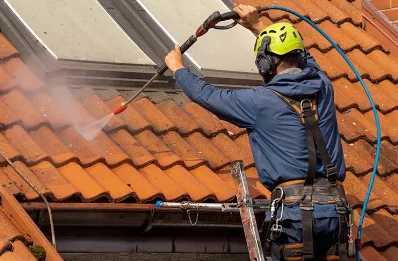 Démoussage et hydrofuge de toiture à Moslins